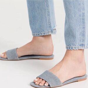 Good American Denim Slide Sandals